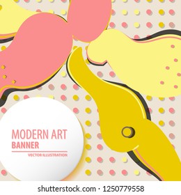 vector minimalistic colorful background. bright trend colors Creative design graphics for posters, sites, printing. Vector line gradient halftone. frame for text Modern Art graphics.