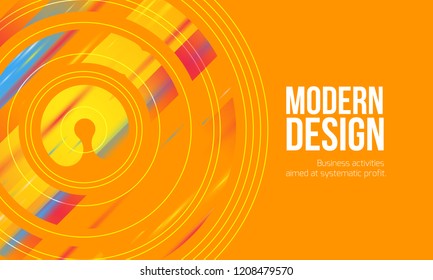 vector minimalistic colorful background yellow. bright trend colors Creative design graphics for posters, sites, printing. Vector line gradient halftone yellow. frame for text Modern Art graphics.