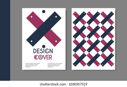 
Vector minimalistic cover design. Template for brochure, education, business, web design.