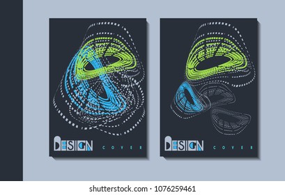 Vector minimalistic cover design. Template for brochure, education, business, web design.