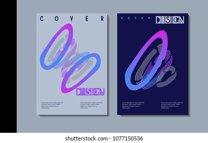 Vector minimalistic cover design. Template for brochure, education, business, web design.