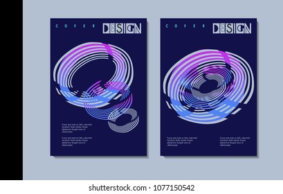 Vector minimalistic cover design. Template for brochure, education, business, web design.