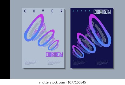 Vector minimalistic cover design. Template for brochure, education, business, web design.