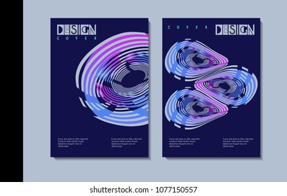 Vector minimalistic cover design. Template for brochure, education, business, web design.