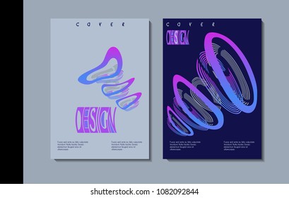 Vector minimalistic cover design. Template for brochure, education, business, web design.