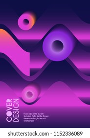 Vector minimalistic cover design. Template for brochure, education, business, web design.