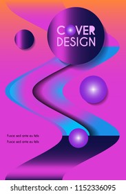 Vector minimalistic cover design. Template for brochure, education, business, web design.