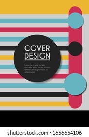 minimalistisches Cover-Design der Vektorillustration. Vorlage für Broschüren, Bildung, Business, Web-Design.