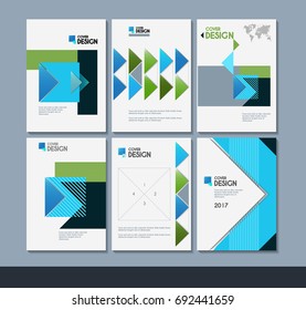 Vector minimalistic cover design. Template for brochure, education, business, web design.