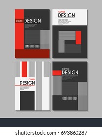 Vector minimalistic cover design. Template for brochure, education, business, web design.