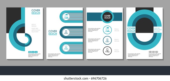 Vector minimalistic cover design. Template for brochure, education, business, web design.