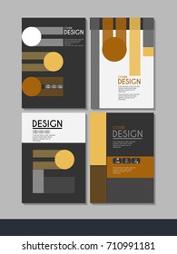 Vector minimalistic cover design. Template for brochure, education, business, web design.