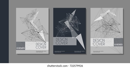 Vector minimalistic cover design. Template for brochure, education, business, web design.