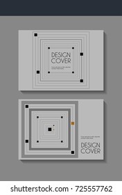 Vector minimalistic cover design. Template for brochure, education, business, web design.