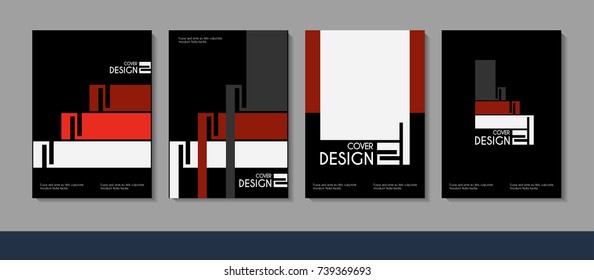 Vector minimalistic cover design. Template for brochure, education, business, web design.