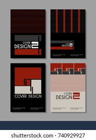 Vector minimalistic cover design. Template for brochure, education, business, web design.
