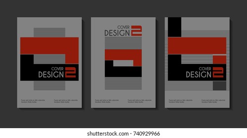 Vector minimalistic cover design. Template for brochure, education, business, web design.