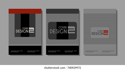 Vector minimalistic cover design. Template for brochure, education, business, web design.