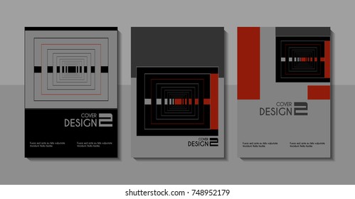 Vector minimalistic cover design. Template for brochure, education, business, web design.