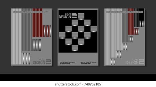 Vector minimalistic cover design. Template for brochure, education, business, web design.