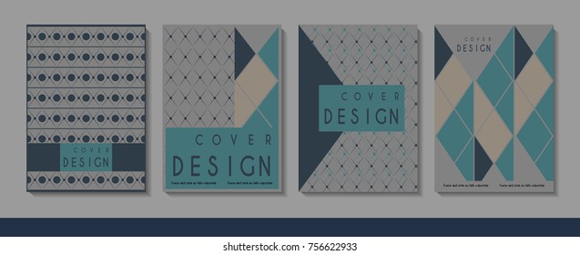 Vector minimalistic cover design. Template for brochure, education, business, web design.