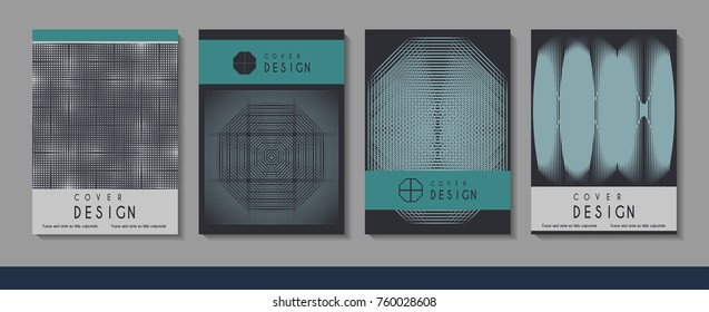 Vector minimalistic cover design. Template for brochure, education, business, web design.