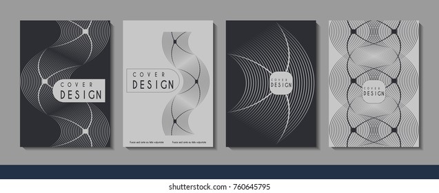 Vector minimalistic cover design. Template for brochure, education, business, web design.
