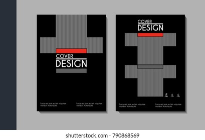 Vector minimalistic cover design. Template for brochure, education, business, web design.