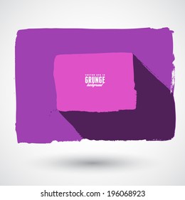 Vector minimalistic flat template. Clean white shapes with place for your content. Flatdesign template with flat shadows. White shapes and modern textured background.