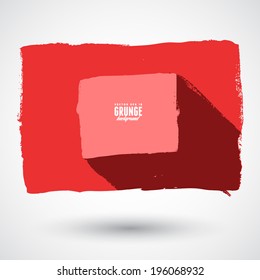 Vector minimalistic flat template. Clean white shapes with place for your content. Flatdesign template with flat shadows. White shapes and modern textured background.