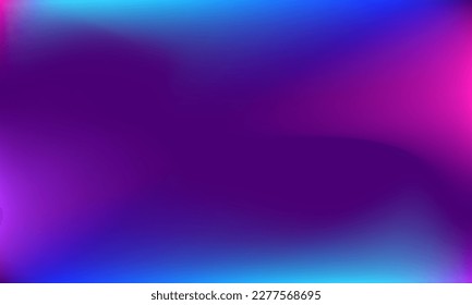 Vector Minimalistic Fluid Blurred Gradient Background. Trendy Dark neon backdrop for Poster, Brochure, Banner, Landing Page, Night Club and Music Festival