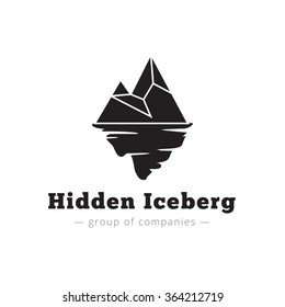 Vector Minimalistic Iceberg Logo