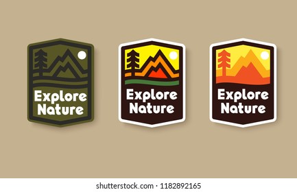 Vector minimalistic patch set.