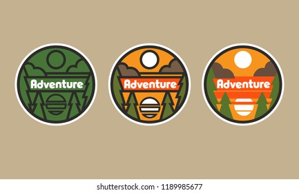 Vector minimalistic patch set.