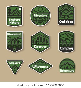 Vector minimalistic patch set.