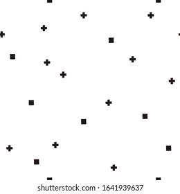 Vector minimalistic pattern. Black and white. Monochrome, Scandinavian style, minimalism.