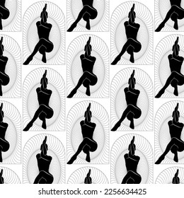 Vector minimalistic pattern with illustration. Creative abstract artwork . Template for card, poster, banner, print for t-shirt, pin, badge, patch.