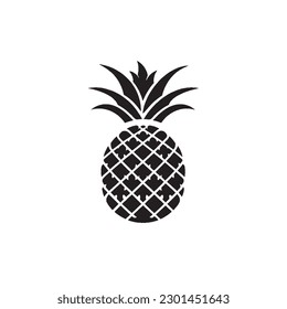 Vector of minimalistic pineapple, svg file, no background svg