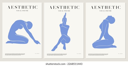 Vector minimalistic placard with illustration. Creative abstract artwork with hand drawn silhouette . Template for card, poster, banner, print for t-shirt, pin, badge, patch.