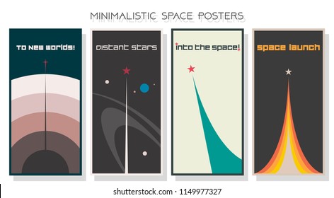 Vector Minimalistic Space Posters