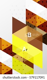 Diseño de triángulo minimalista con opciones