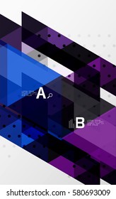 Vector minimalistic triangle design with options