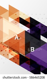 minimalistisches Dreieck-Design mit Optionen