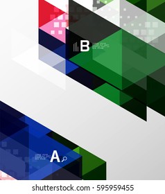 Vector minimalistic triangle design with options