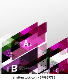 Vector minimalistic triangle design with options