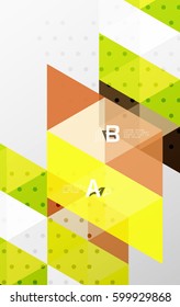 Vector minimalistic triangle design with options