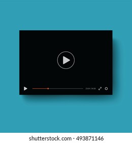Vector minimalistic video player.