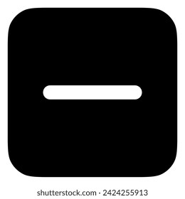 Vector minus negative subtract remove mark icon. Perfect for app and web interfaces, infographics, presentations, marketing, etc.