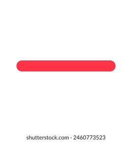 Vector minus negative subtract remove mark icon. Perfect for app and web interfaces, infographics, presentations, marketing, etc.