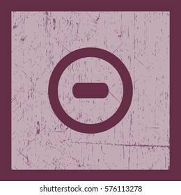 Vector minus web flat icon.